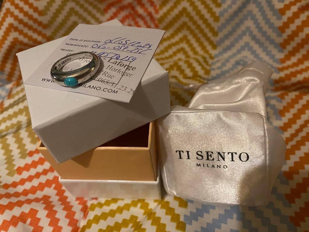 Bague Ti Sento Milano, Bijoux, Sacs & Beauté, Enlèvement, Comme neuf, Argent, Argent