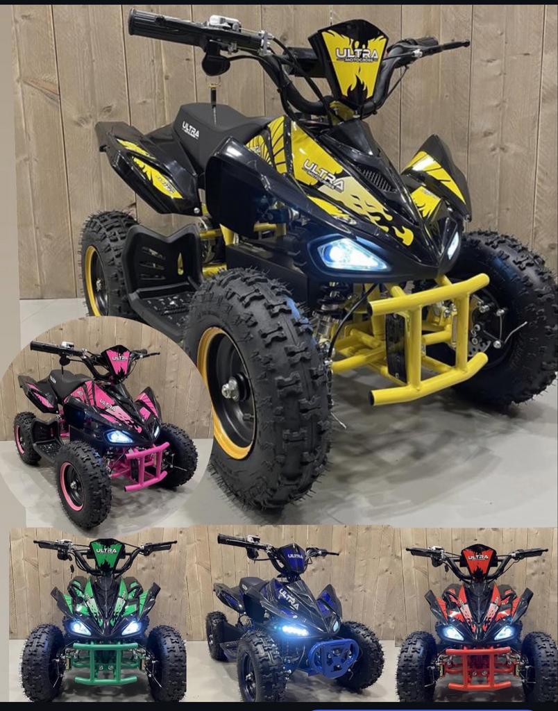 Elektrische Kinder Quad800Watt 36VVerstelbaar 7>15>25km/u, Kinderen en Baby's, Ophalen