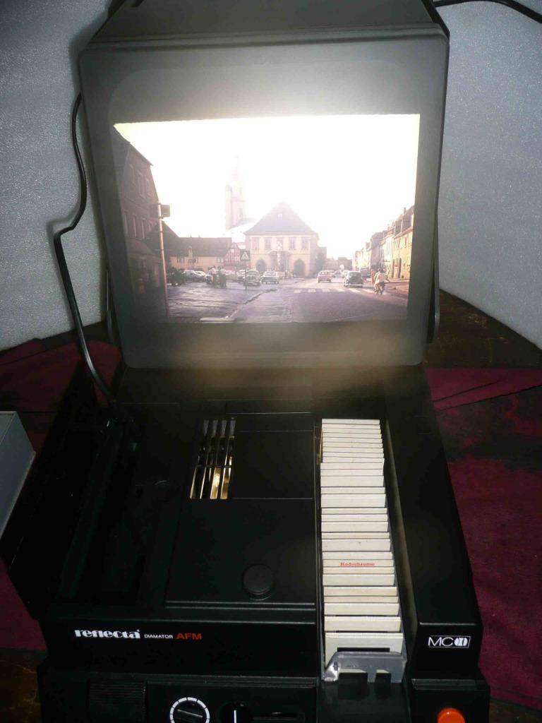 Projecteur pour dias AGFA GEVAERT Reflecta Diamator AFM, Enlèvement, Reconditionné, Avec écran