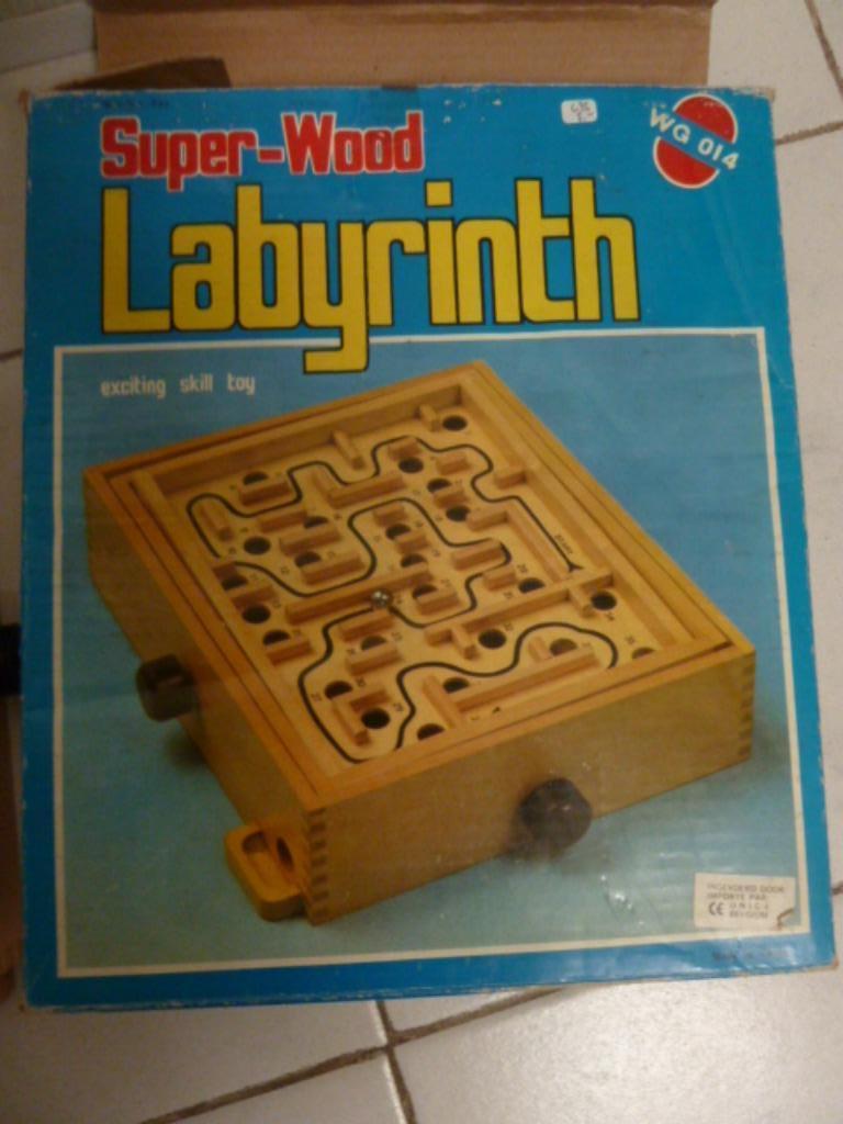 LABYRINTH en bois jeu d'adresse excitant 8 ans et +, Een of twee spelers, Ophalen, Zo goed als nieuw