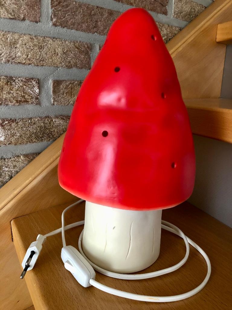 Prachtige Heico lamp paddenstoel rood, Kinderen en Baby's, Kinderkamer | Inrichting en Decoratie, Ophalen of Verzenden, Gebruikt