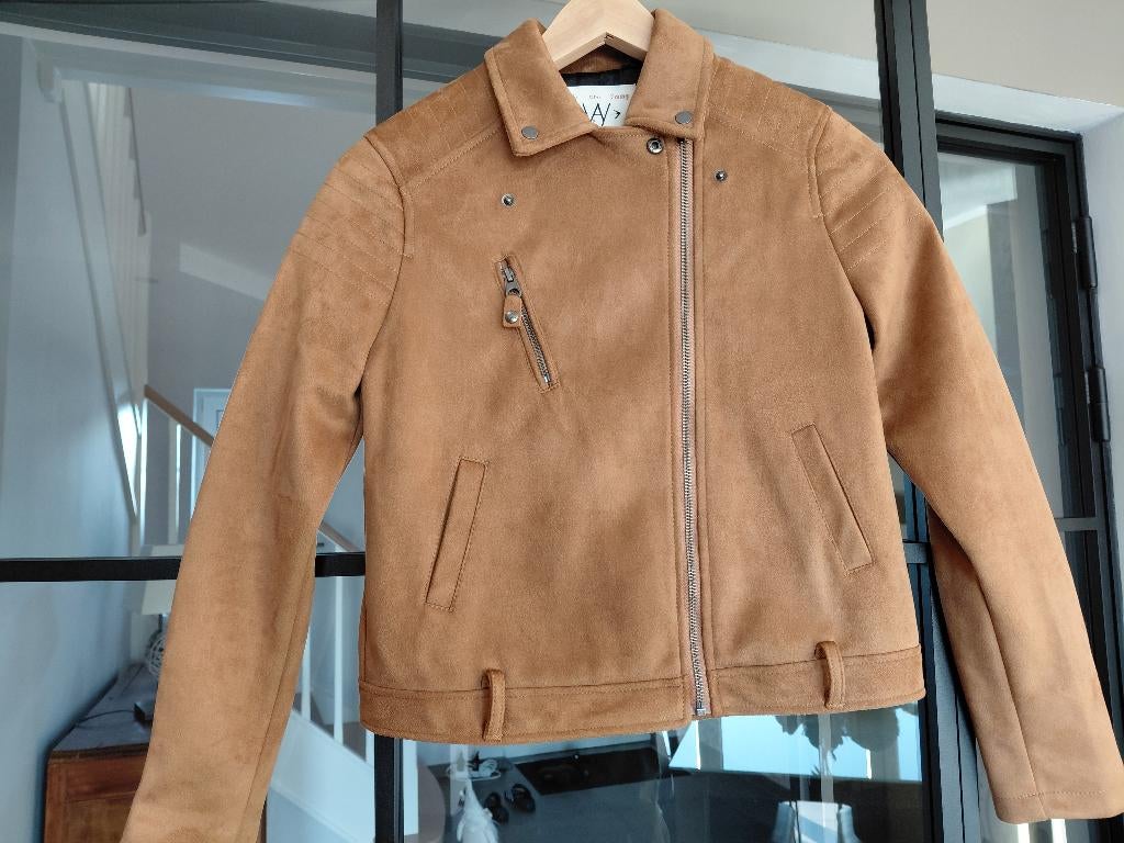 Veste aspect daim IKKS, Enlèvement ou Envoi, Comme neuf, Brun, Ikks