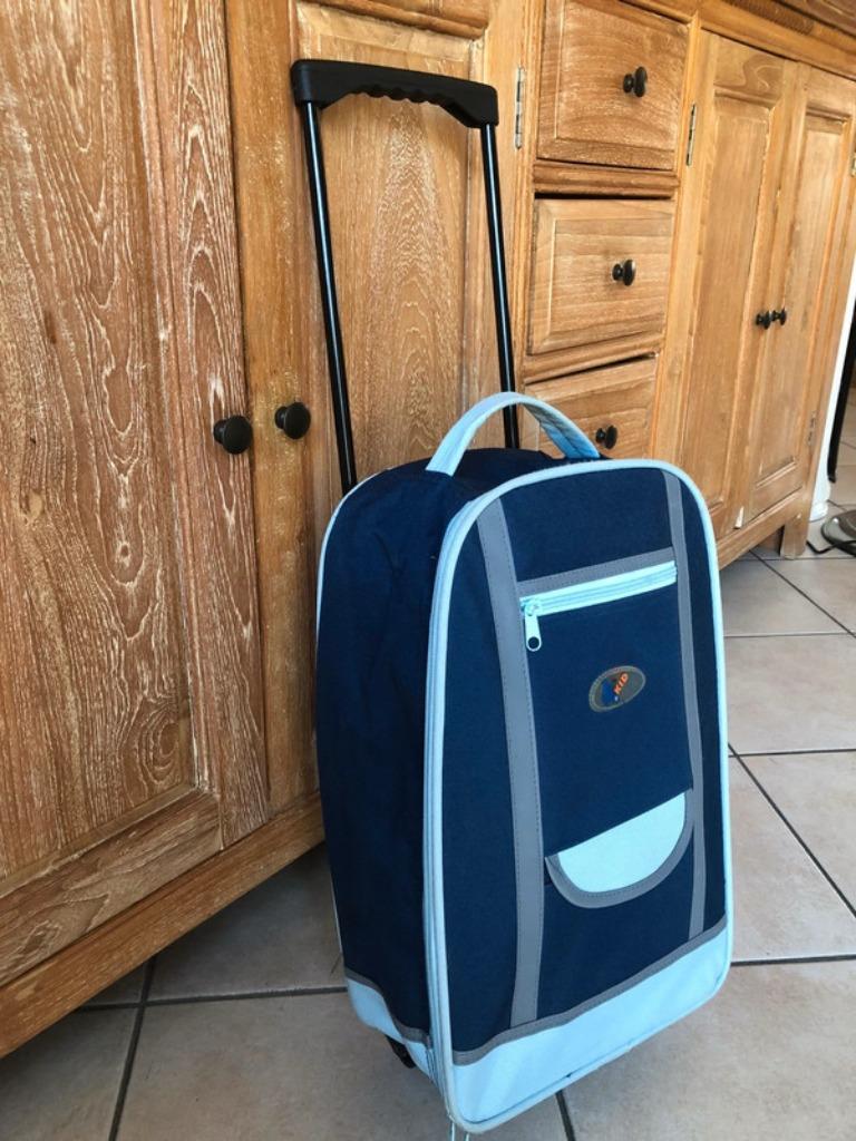 Cartable Trolley, Bijoux, Sacs & Beauté, Sacs | Cartables, Enlèvement ou Envoi, Utilisé, Bleu, Autres types