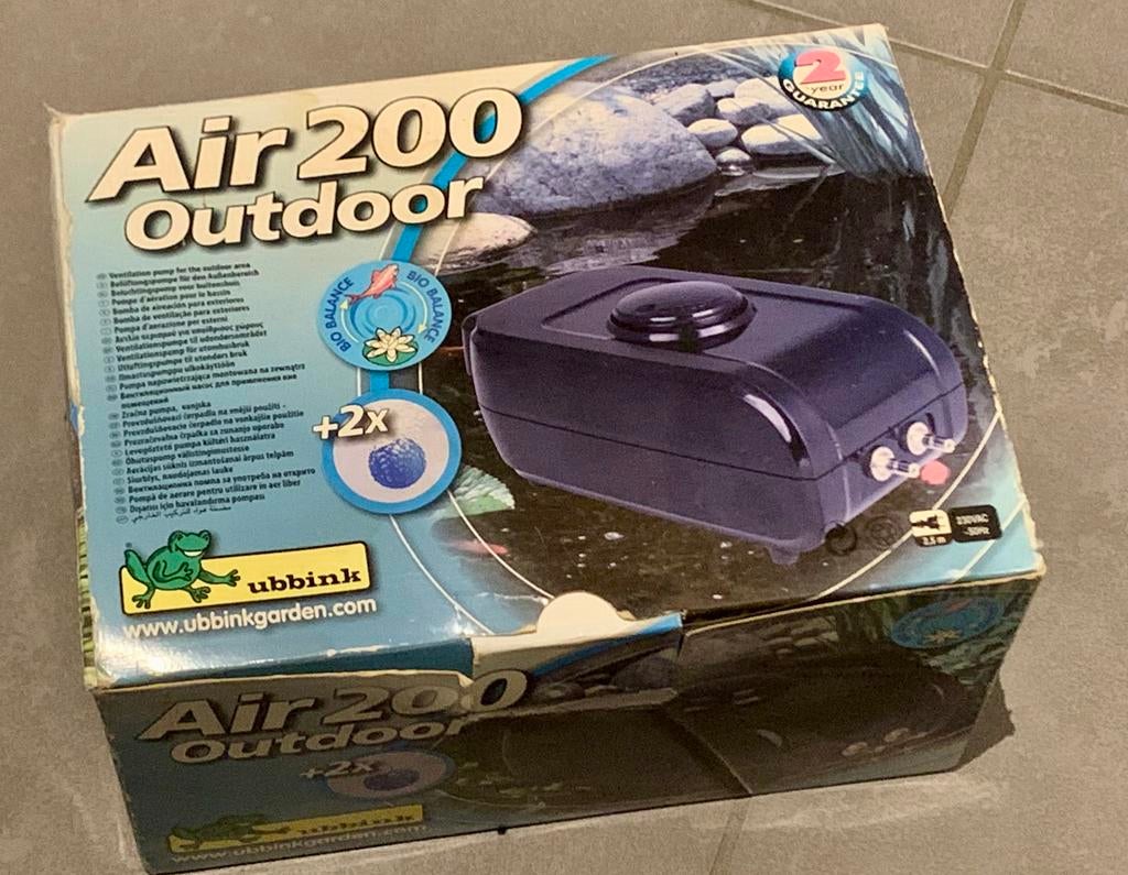 UBBINK AIR 200 OUTDOOR, POMPE D'AÉRATION POUR BASSIN, Enlèvement, Comme neuf