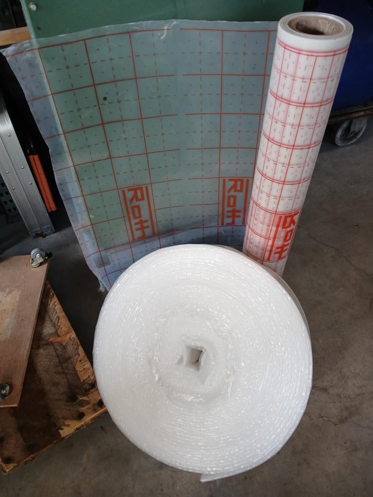 Film de chauffage au sol Roth + film isolant de bord, Enlèvement