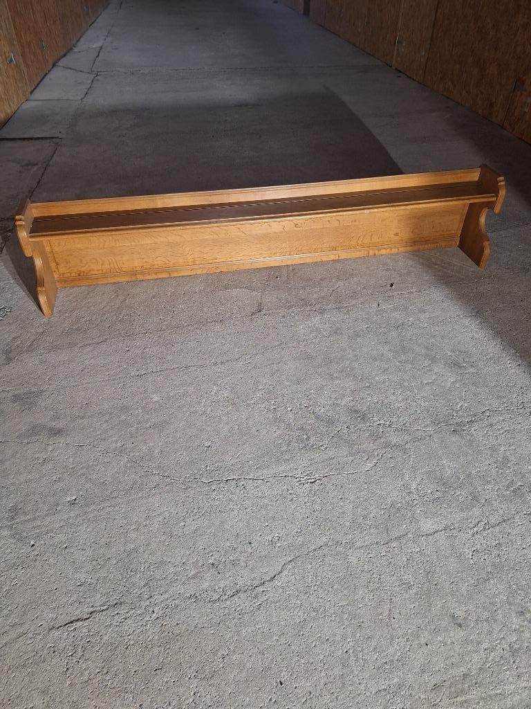 Dessus de dressoir en chêne massif., Maison & Meubles, 25 à 50 cm, 200 cm ou plus, Avec tablette(s), Enlèvement