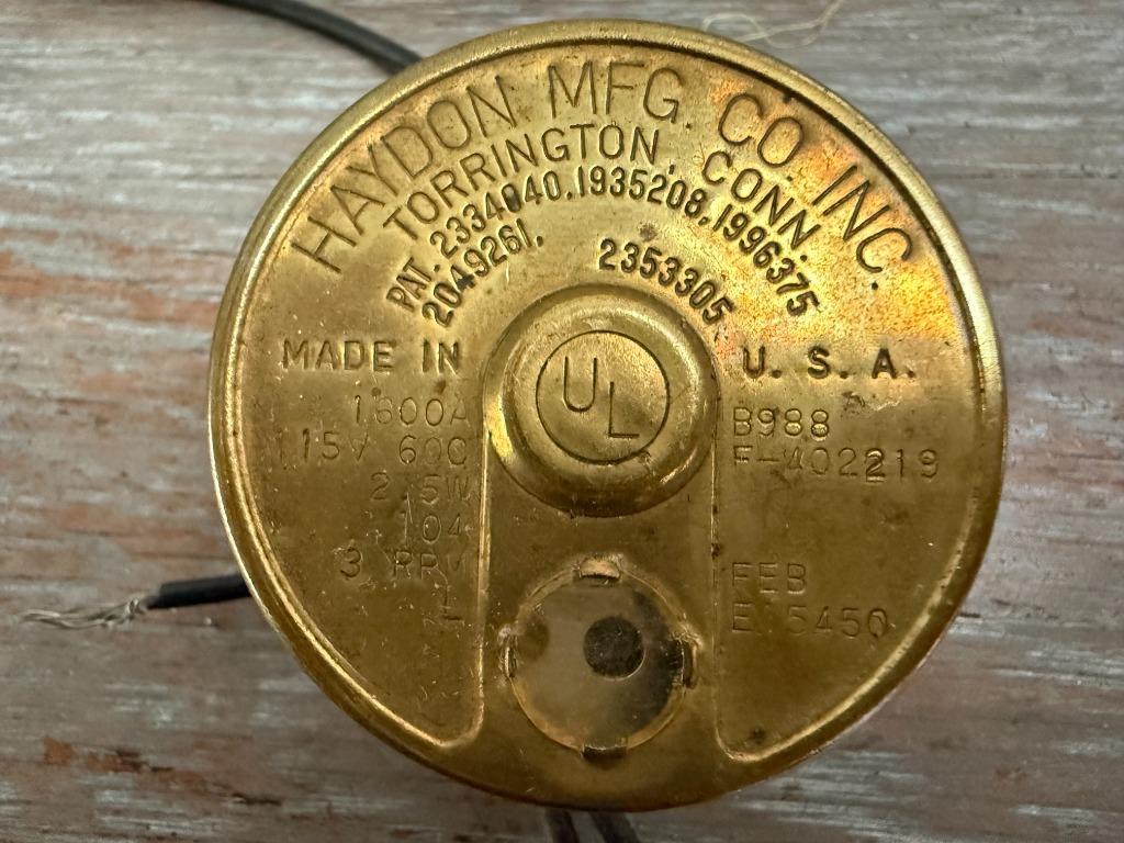 Compteur ancien, torrington, conc haydon mfg. Co. Inc pat.,, Antiquités & Art, Envoi