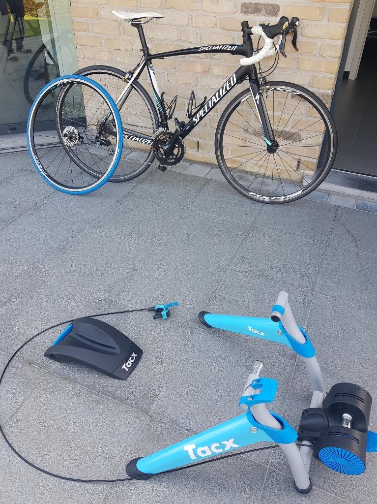 Vélo course specialized+hometrainer Tacx, Enlèvement, Utilisé