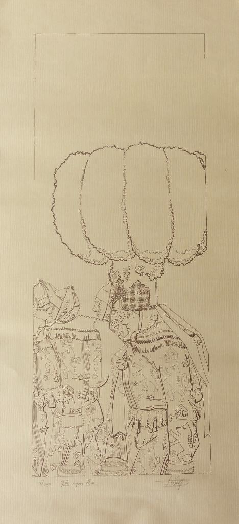 Gravure Gilles, Antiquités & Art, Art | Eaux-fortes & Gravures, Enlèvement ou Envoi