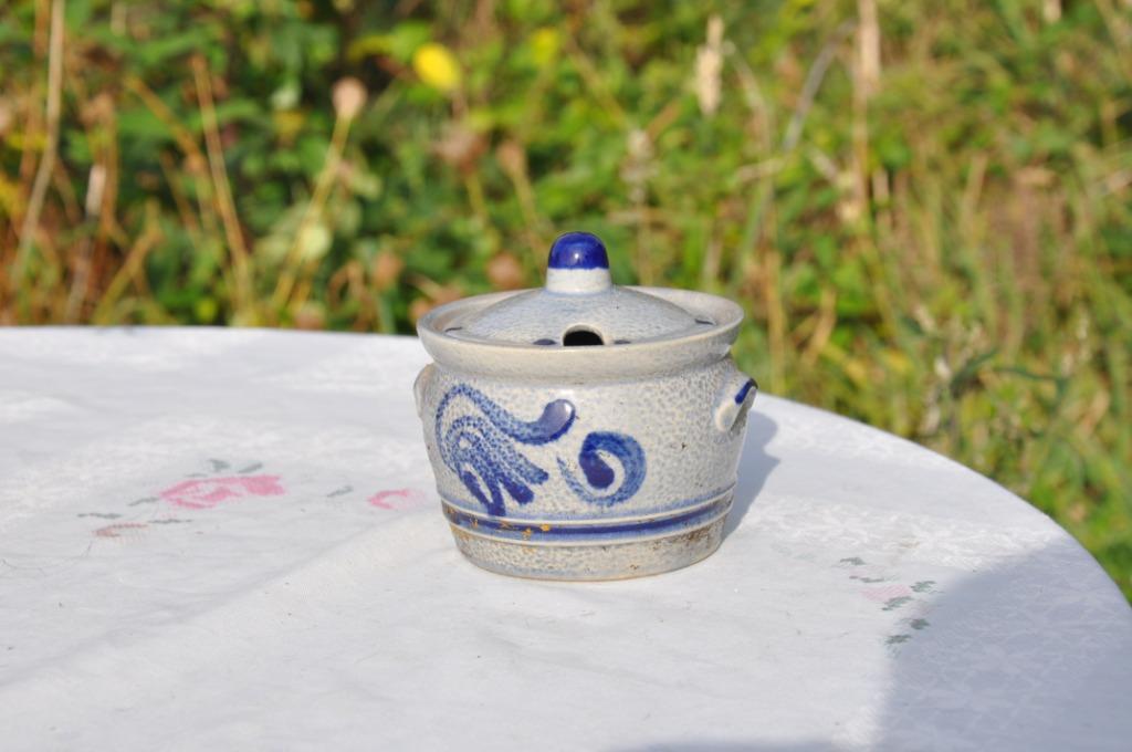 confiturier en gres gris bleu, Antiquités & Art, Enlèvement ou Envoi