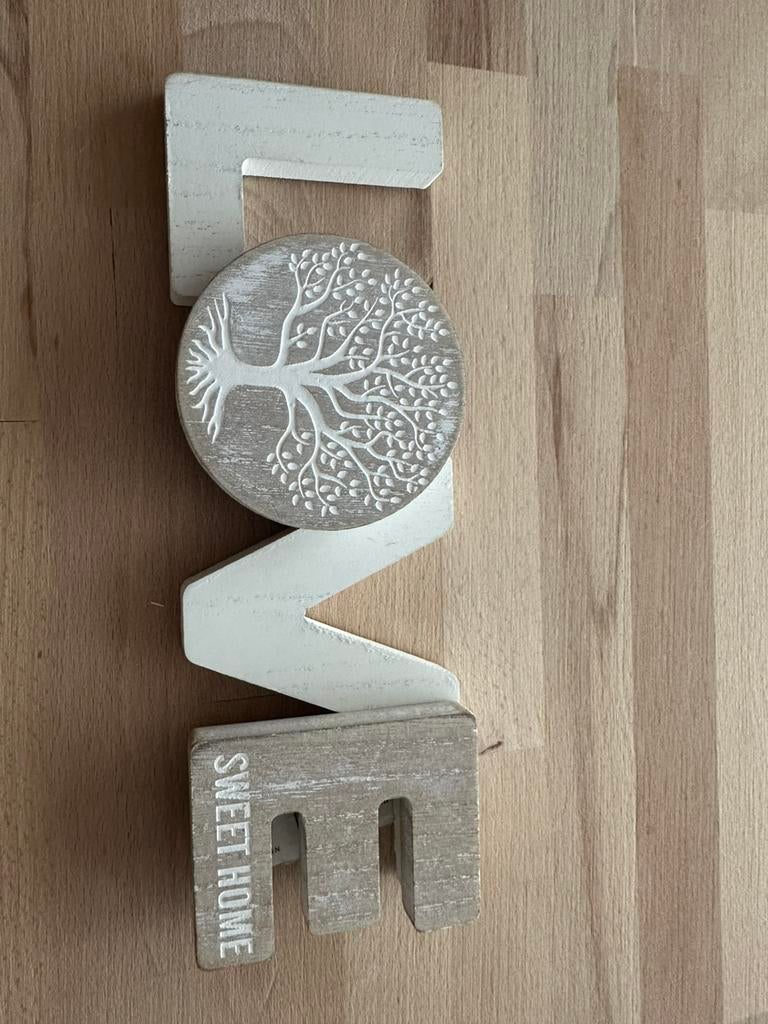 Houten staander LOVE, Ophalen of Verzenden, Zo goed als nieuw