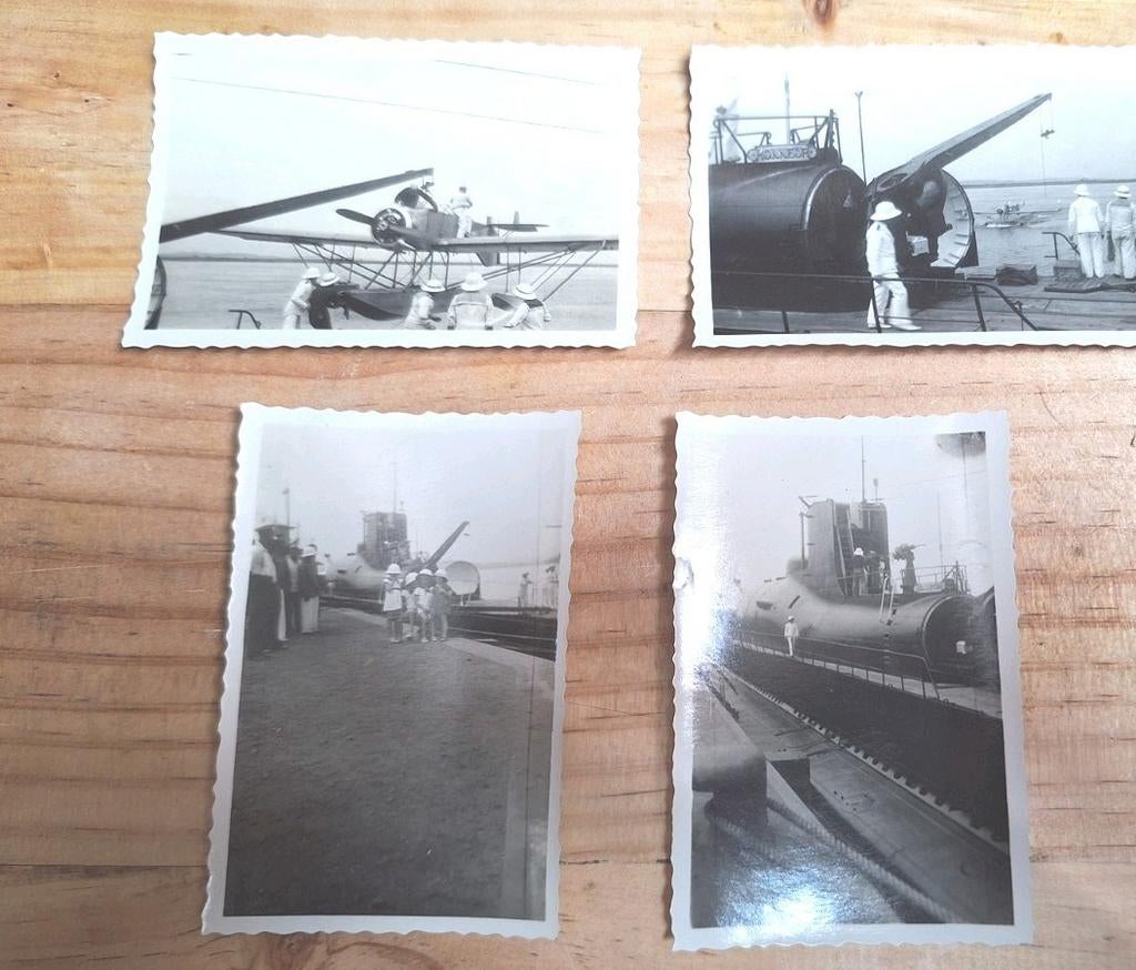 Photos sous n-marin SURCOUF et Hydravion 1939, Enlèvement ou Envoi, Comme neuf