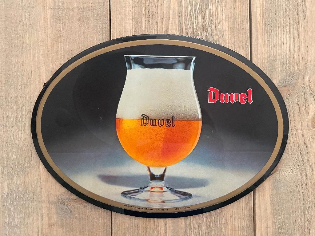 Reclamebord Duvel Rob Otten 1985, Verzamelen, Merken en Reclamevoorwerpen, Gebruikt, Reclamebord, Verzenden