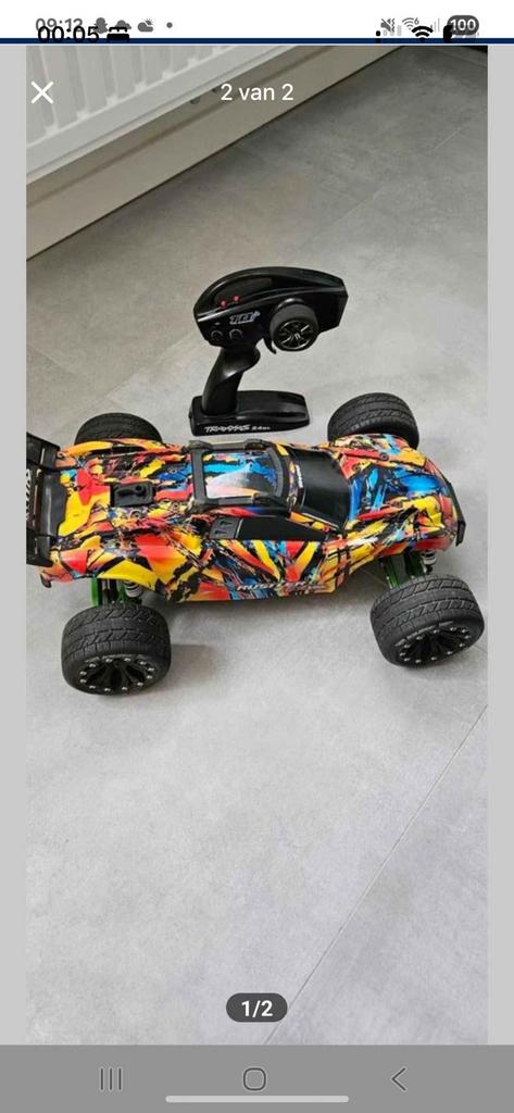 Traxxas rustler 4x4 vxl 3s, Elektro, Auto offroad, Ophalen of Verzenden, Zo goed als nieuw