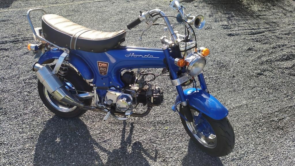 Originele Honda dax ab23 klasse b, 50cc, candy blue., 3 vitesses, Classe B (45 km/h), Enlèvement, 50 cm³