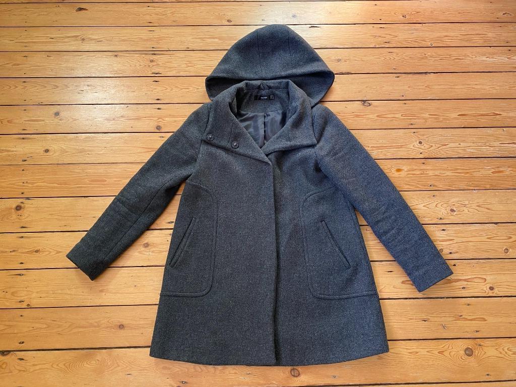 Grijze winterjas, als nieuw, uit INNO, merk Hallhuber, mt 38, Vêtements | Femmes, Taille 38/40 (M), Gris, Enlèvement ou Envoi