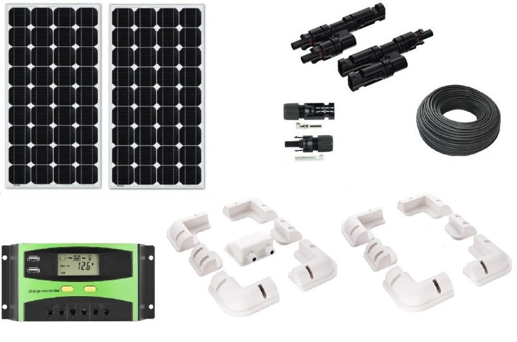 340Wp (daglicht) zonnepaneel - set voor camper mobile home, Ophalen of Verzenden, Nieuw