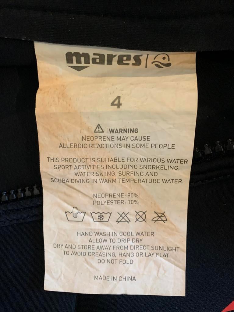 Mares Shorty Manta Heren - 2.2mm - S4 (L), Watersport en Boten, Watersportkleding, Wetsuit, Heer, Ophalen of Verzenden, Zo goed als nieuw