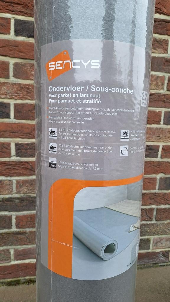 Rouleau sous-couche pour stratifié et parquet SENCYS, Bricolage & Construction, Isolation & Étanchéité, Neuf, Isolation de sol