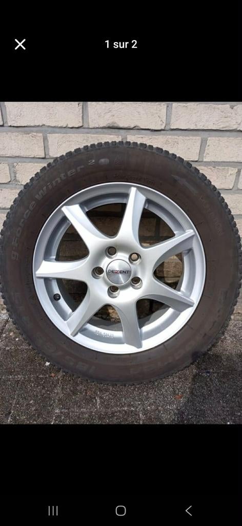 4 jantes Dezent avec pneus, 15 pouces, Pneus et Jantes, Pneus hiver, Véhicule de tourisme