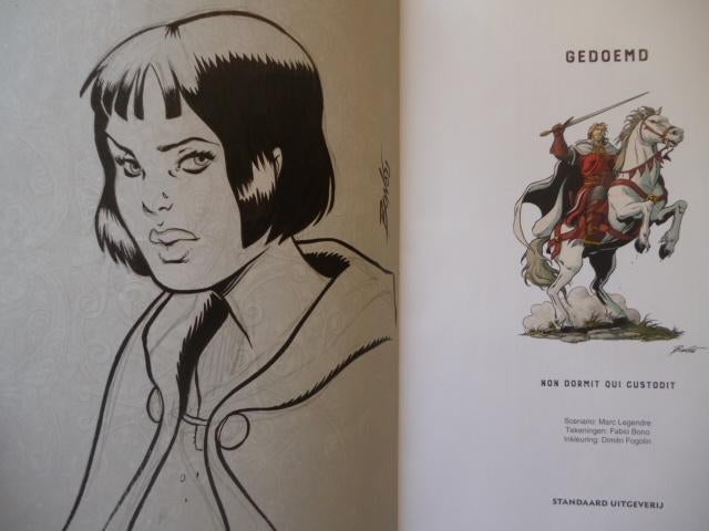 De Rode Ridder - 266 Gedoemd - gesigneerd met tekening Fabio, Eén stripboek, Ophalen of Verzenden, Zo goed als nieuw, Studio Vandersteen