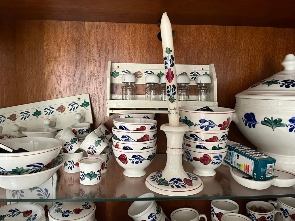 complete set Boerenbont, Huis en Inrichting, Keuken | Servies, Ophalen, Zo goed als nieuw, Aardewerk, Boerenbont