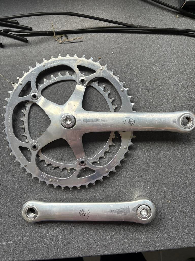 Campagnolo c-record crankstel, Fietsen en Brommers, Fietsonderdelen, Ophalen of Verzenden, Zo goed als nieuw