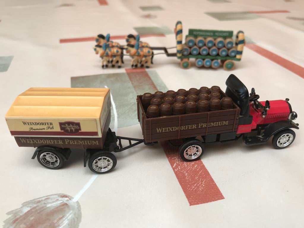 2 voitures à bière miniatures pour 10€, Collections, Enlèvement ou Envoi, Utilisé, Autres types