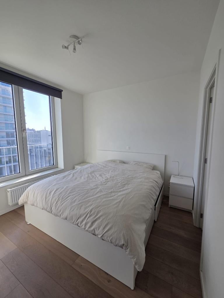 Witte Ikea nachtkastjes, Moins de 45 cm, Enlèvement, Utilisé, 55 à 70 cm