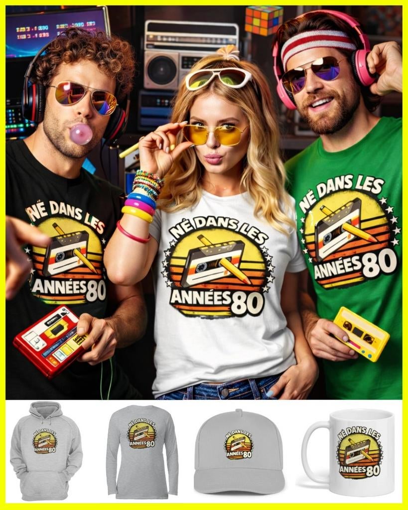 Pour ceux qui n'oublieront jamais les années 80 Tshirt, Enlèvement ou Envoi