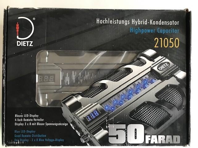 Dietz 21050 – 50F capacitor, Auto diversen, Autospeakers, Ophalen of Verzenden, Nieuw
