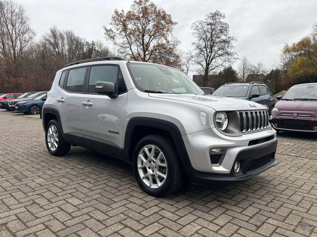 Jeep Renegade 1.3 Turbo T4 190 4xe ATX Limited, Auto's, Automaat, Stof, Gebruikt, Zwart