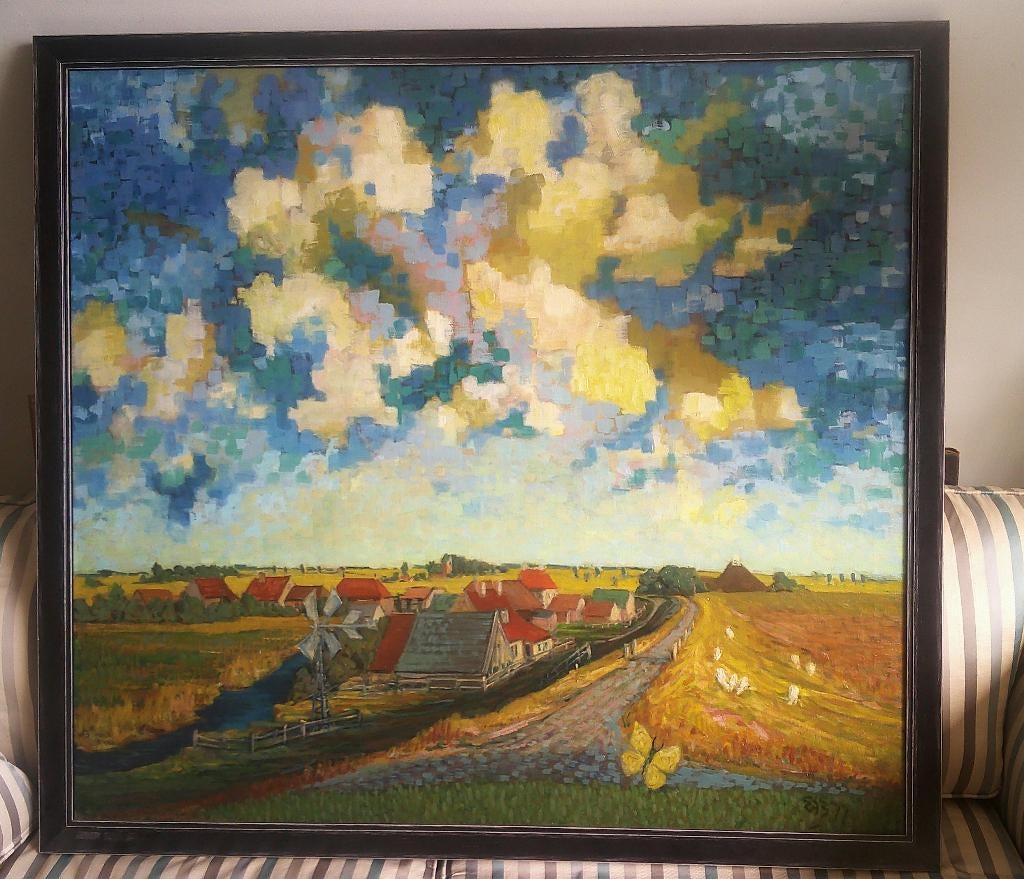 Village de la Frise - Erik Bauknecht 1929-1993, Antiquités & Art, Enlèvement