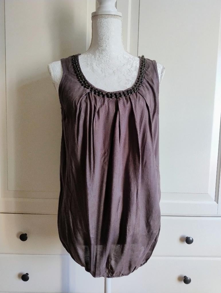 Blouse dans manches Camaïeu M, Kleding | Dames, Bodywarmers, Camaieu, Verzenden, Gedragen, Maat 38/40 (M)