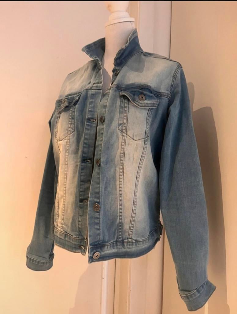 Jaens jas, Kleding | Dames, Ophalen, Zo goed als nieuw, Maat 42/44 (L), Blauw