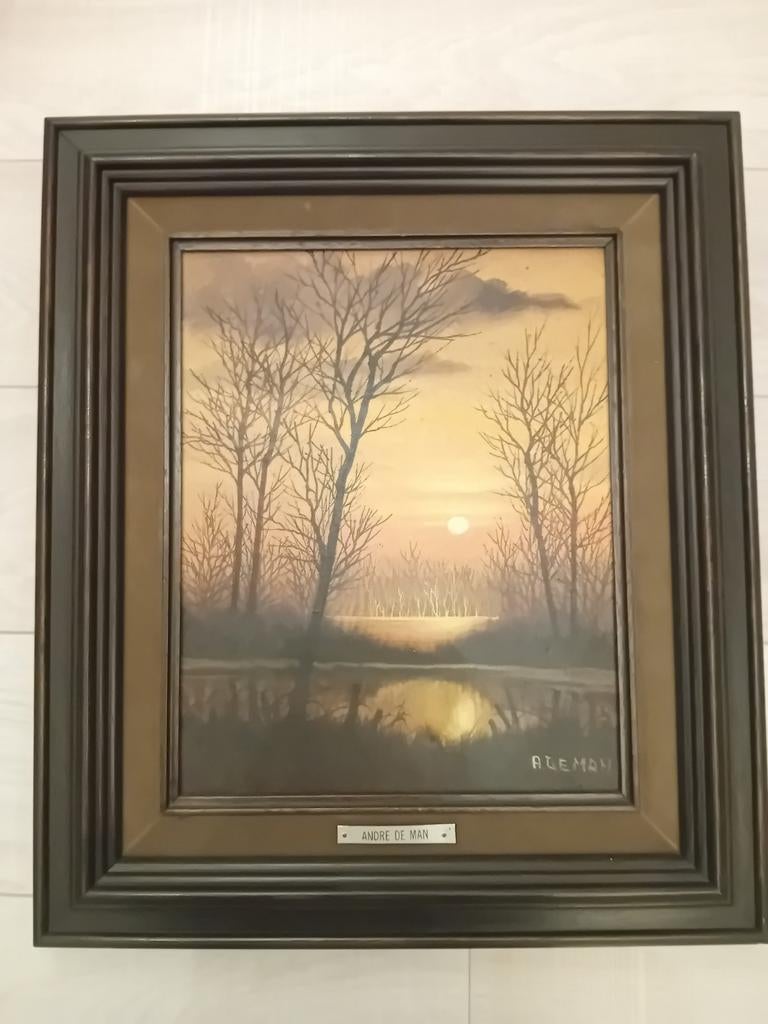 Schilderij Andre de Man, Antiek en Kunst, Ophalen