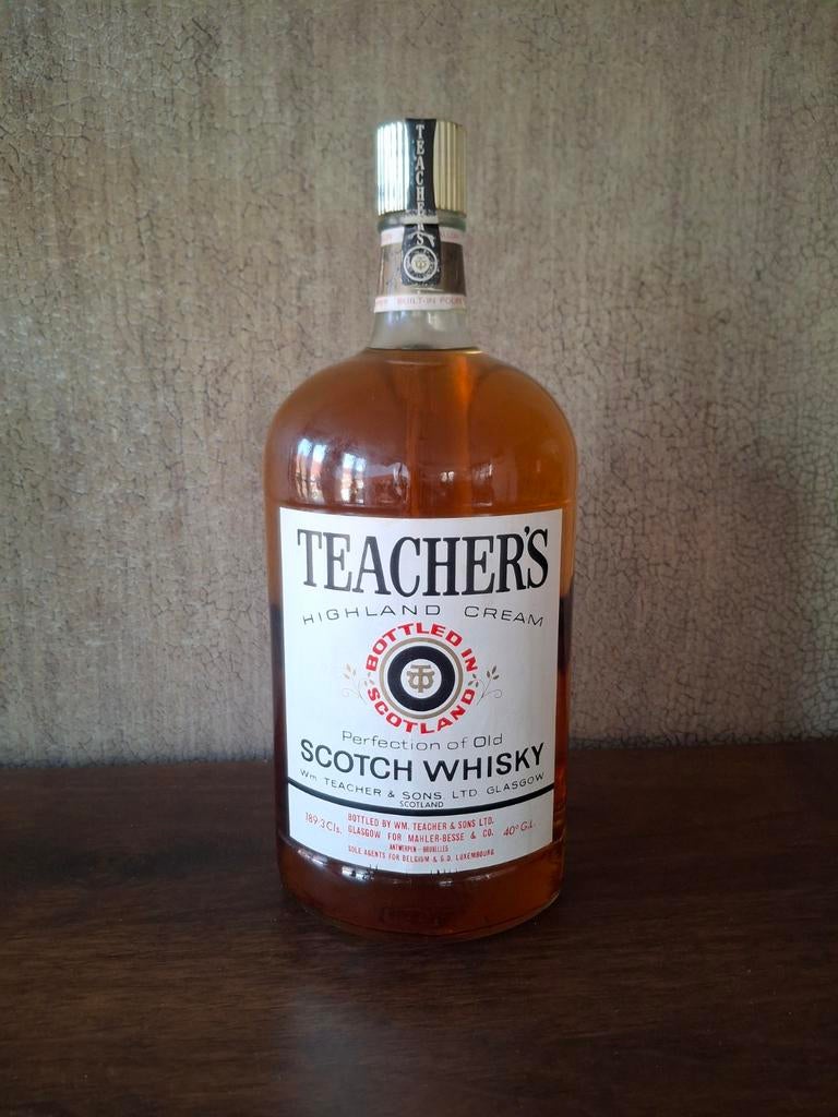 Whisky TEACHER'S HIGLAND CREAM 1/2 gallon de 1975., Collections, Enlèvement