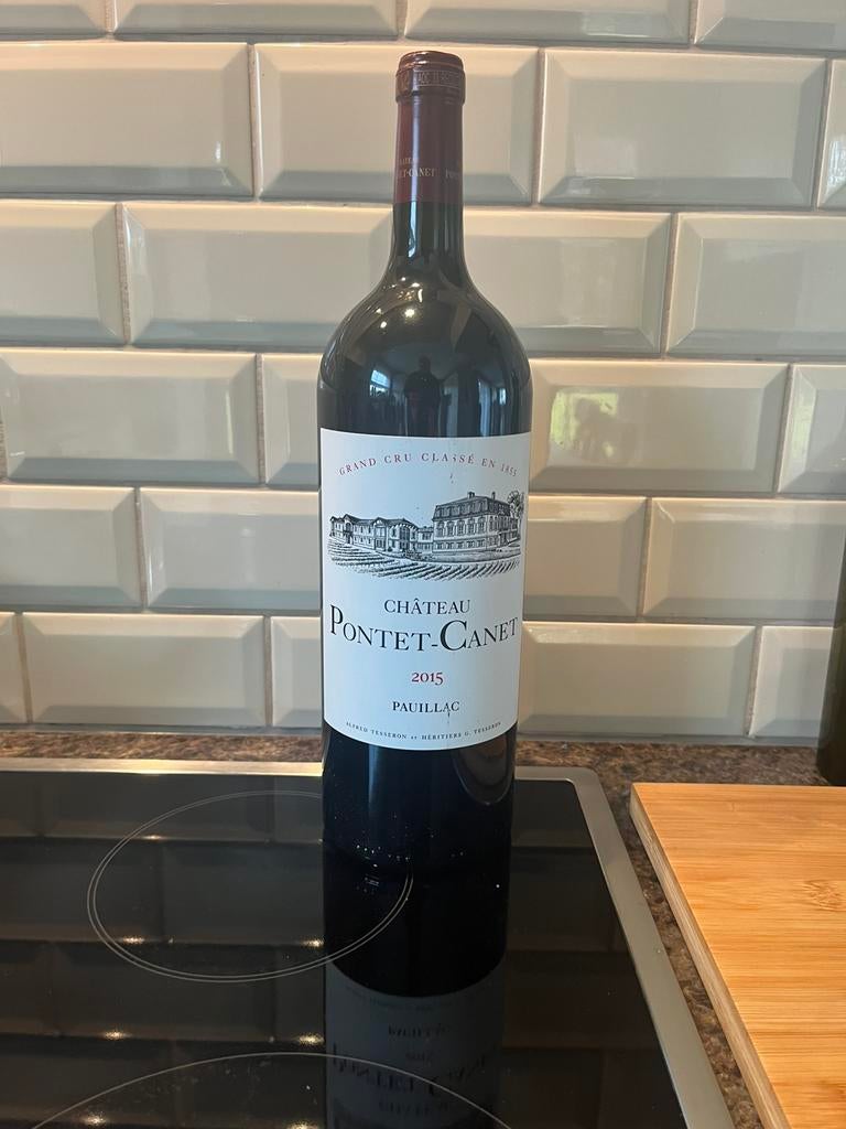 Pontet Canet 2015 magnum, Ophalen, Zo goed als nieuw