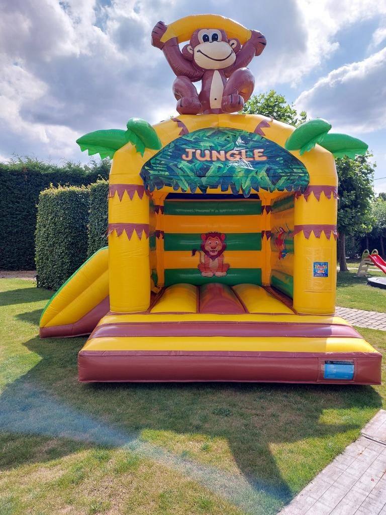 TE HUUR Springkasteel  Monkey, Ophalen