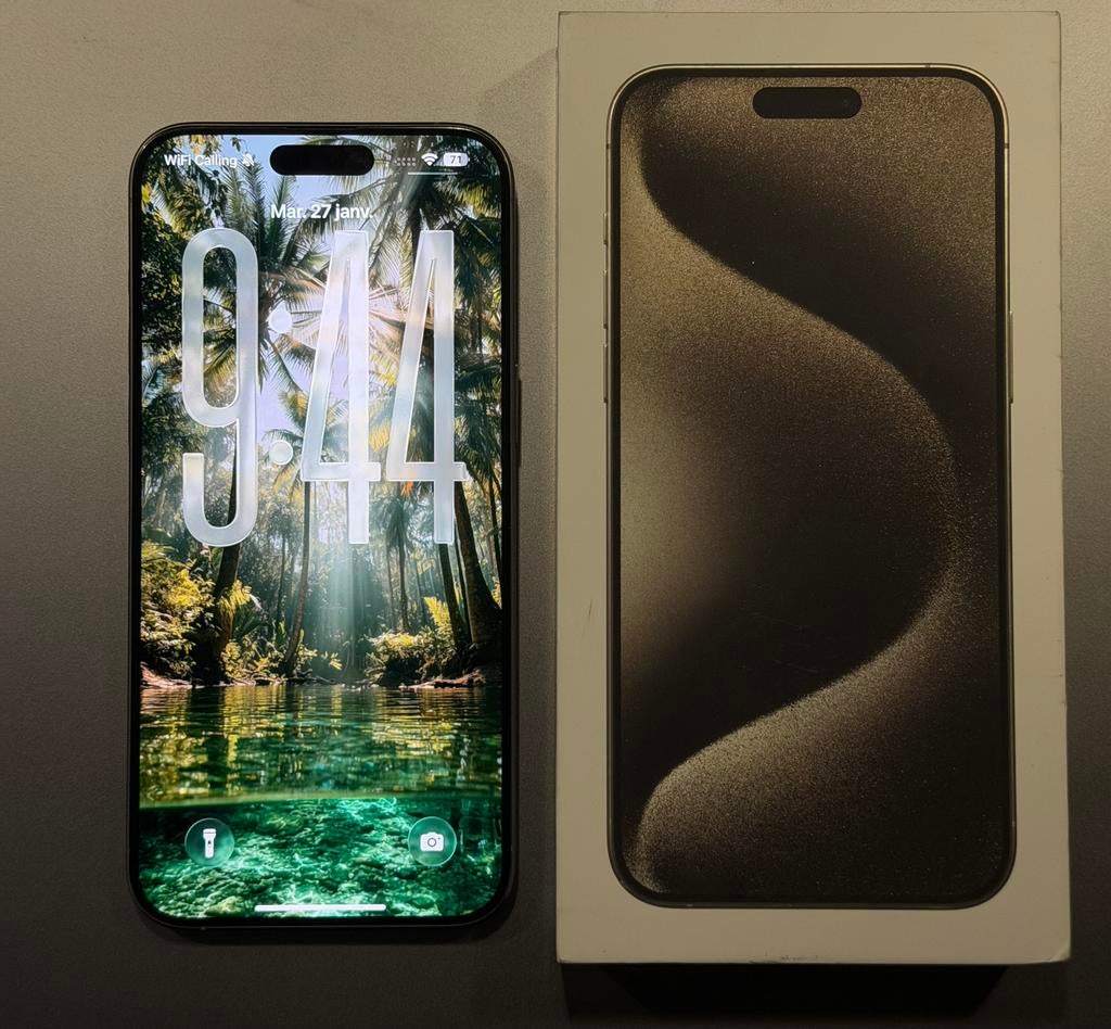 IPHONE 15 PRO MAX SILVER 256 GB, Télécoms, Téléphonie mobile | Apple iPhone, Comme neuf, 256 GB, iPhone 15, Enlèvement ou Envoi