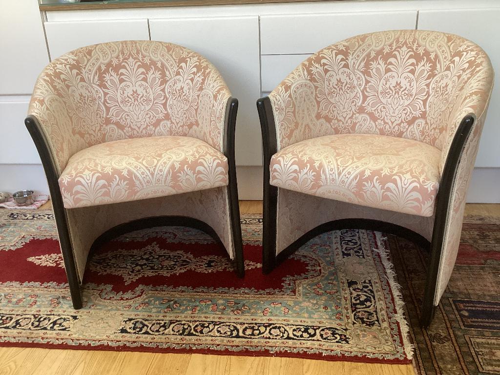 2 zetels 1950 in Art Deco stijl. 180/a., Ophalen