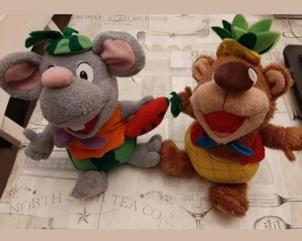 Knuffel : Zingende en dansende beer en muis, Ophalen of Verzenden