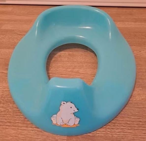 Bébé-Jou Toiletverkleiner Pompon Turkoois, Kinderen en Baby's, Badjes en Verzorging, Gebruikt, Overige typen, Ophalen of Verzenden