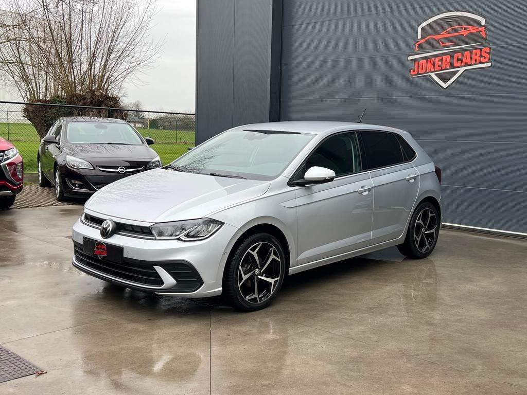 Volkswagen Polo 1.0 TSI DSG CarPlay Dodehoek ZetelVerw., Autos, Argent ou Gris, Achat, Airbags, Euro 6