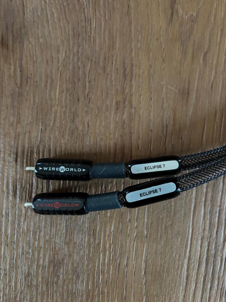 Cable RCA Wireworld Eclipse 7 1M, Audio, Tv en Foto, Stereoketens, Ophalen of Verzenden, Gebruikt, Overige merken