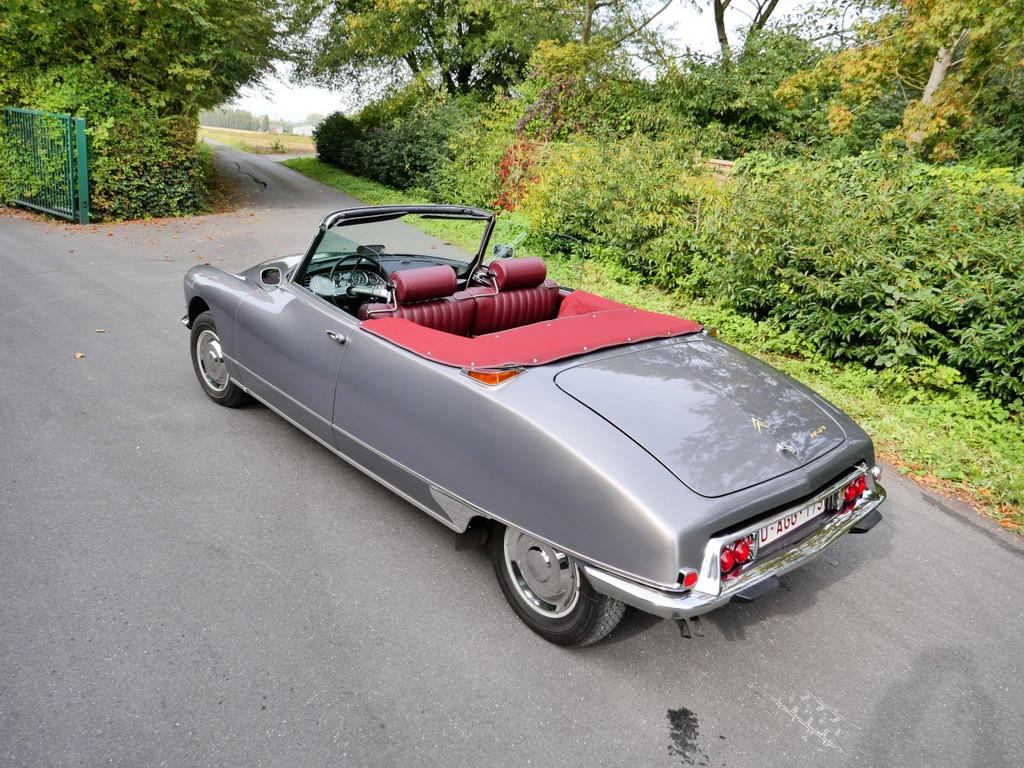 Citroën DS DS21 Cabrio (année de construction 1974), Cuir, Argent ou Gris, Achat, 87 kW