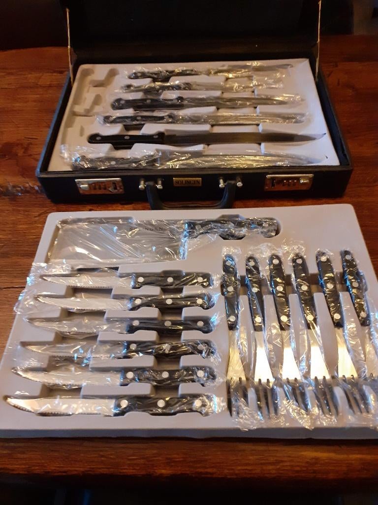 Messenset Solingen in diplomatenkoffer, Ophalen, Nieuw, Bestekset