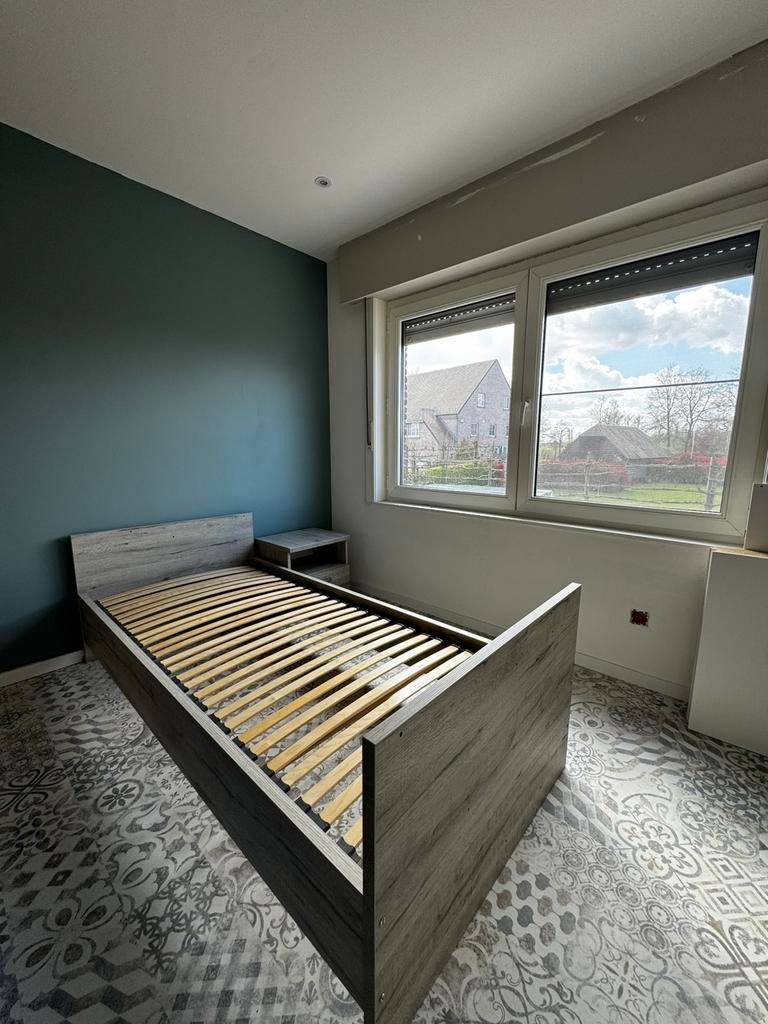 Baby / kinderkamer (meegroeibed), Huis en Inrichting, Slaapkamer | Bedden, Ophalen, 90 cm, Eenpersoons, 200 cm