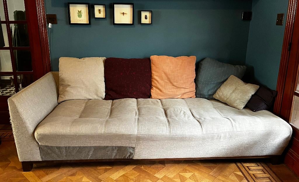 zetel, Ophalen, Gebruikt, 75 tot 100 cm, Rechte bank