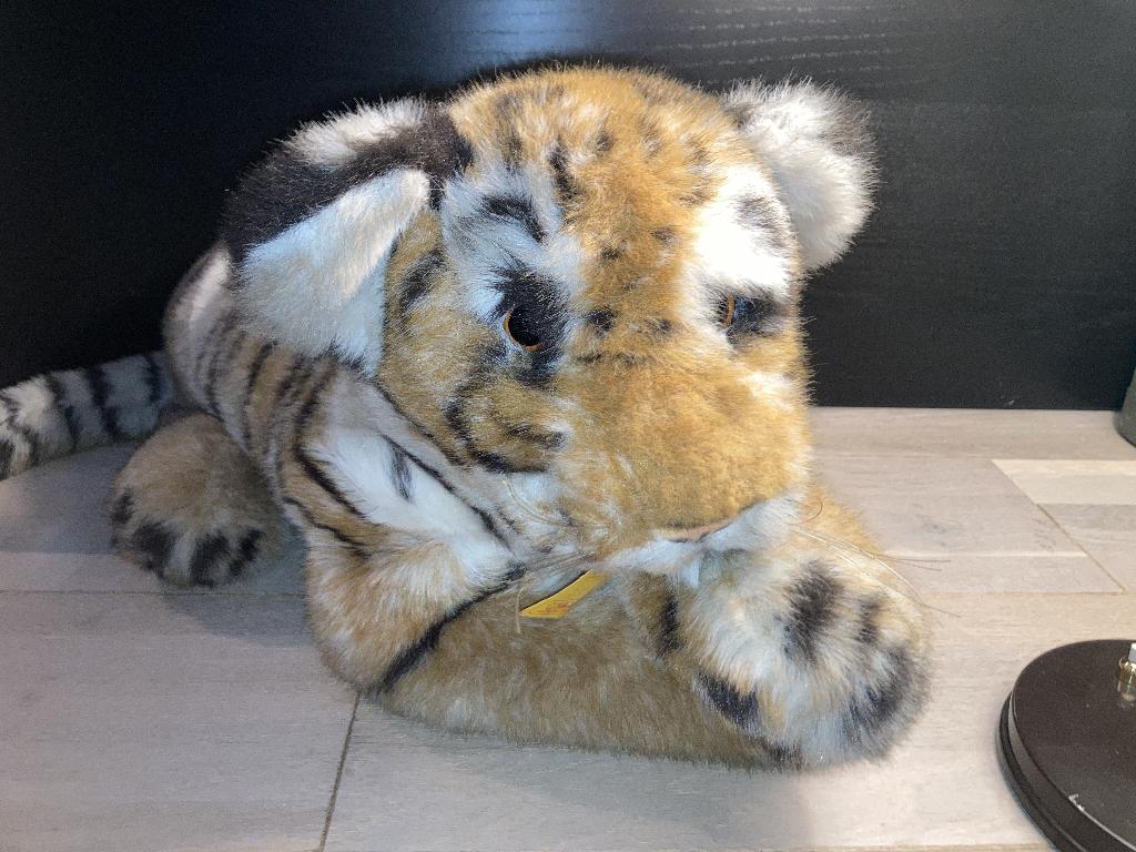 Peluche tigre Steiff, Enlèvement, Comme neuf, Ours en tissus, Steiff